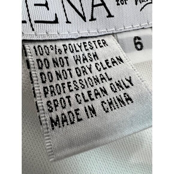 NWTD IEENA FOR MAC DUGGAL Size 6 One Shoulder Calf Midi Dress White MSRP $298 - Picture 9 of 12